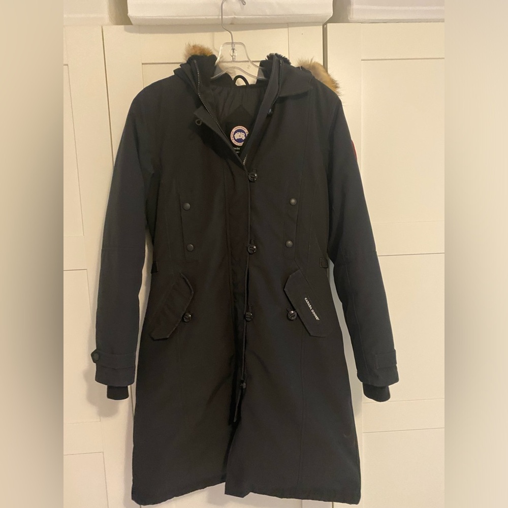 Black Canada Goose “Kensington” jacket. Size small.